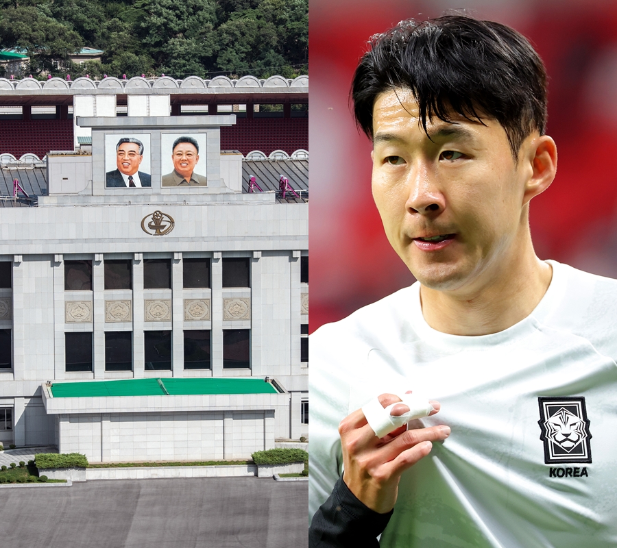 ▲ 2019년 김일성 스타디움에서 2022 카타르 월드컵 아시아 지역 2차 예선을 치렀던 손흥민. "기억하고 싶지 않다"고 힘들었던 기억을 털어놓았다.