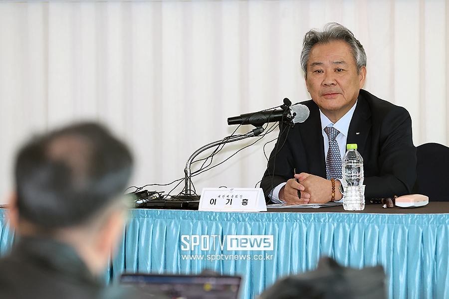 ▲ 이기흥 대한체육회장 ⓒ곽혜미 기자