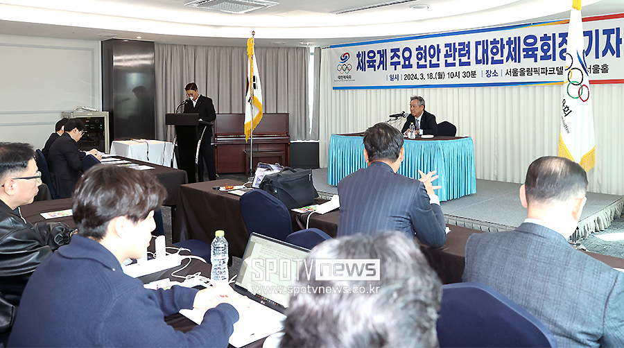 ▲ 이기흥 대한체육회장 ⓒ곽혜미 기자