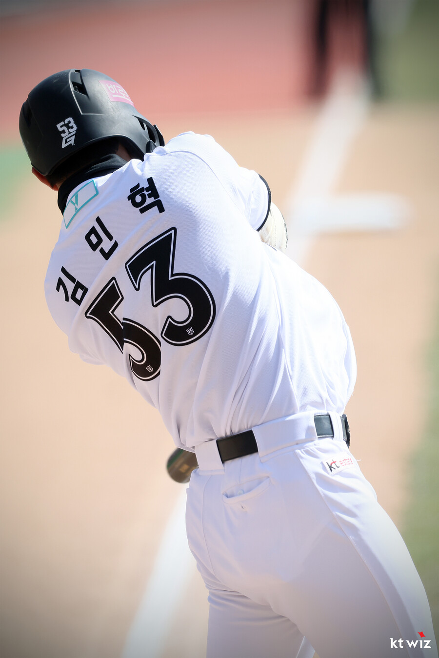 ▲김민혁 ⓒkt 위즈