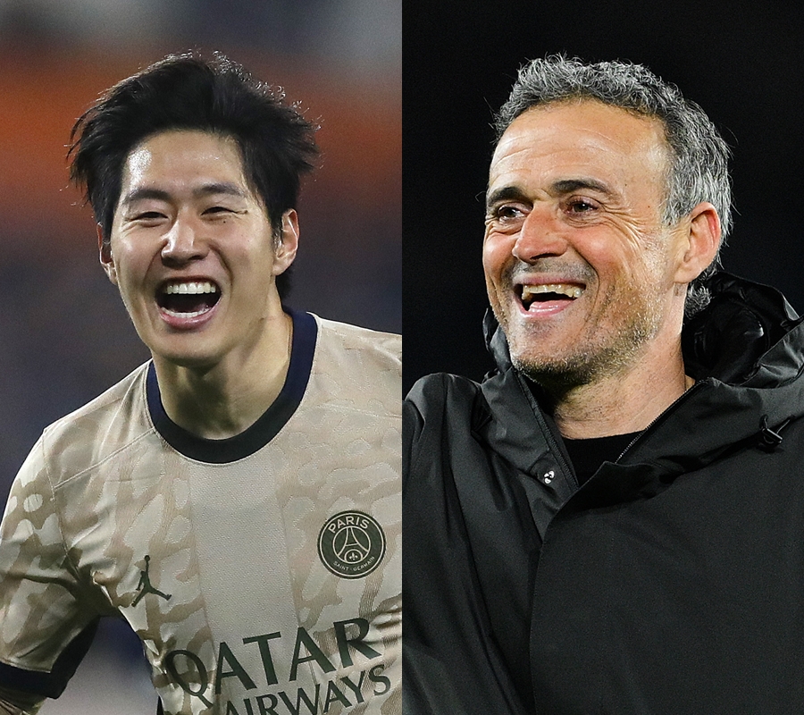 이강인 원더골에 감탄…"이런 선수들 지도하는 건 행운" 엔리케 극찬