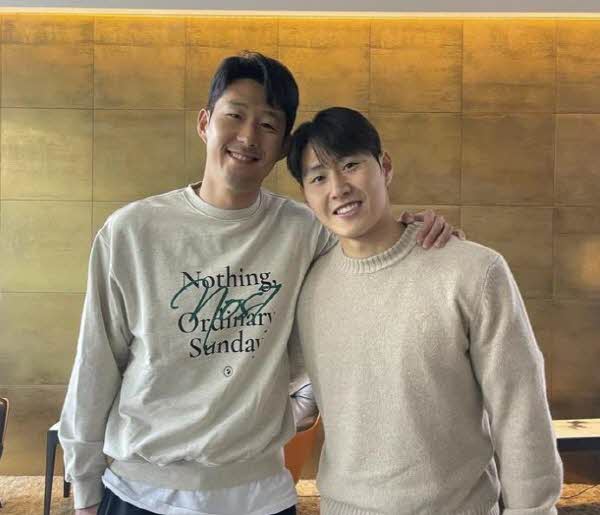 ▲ 이강인은 런던으로 날아가 손흥민에게 사과했다. ⓒ손흥민 SNS