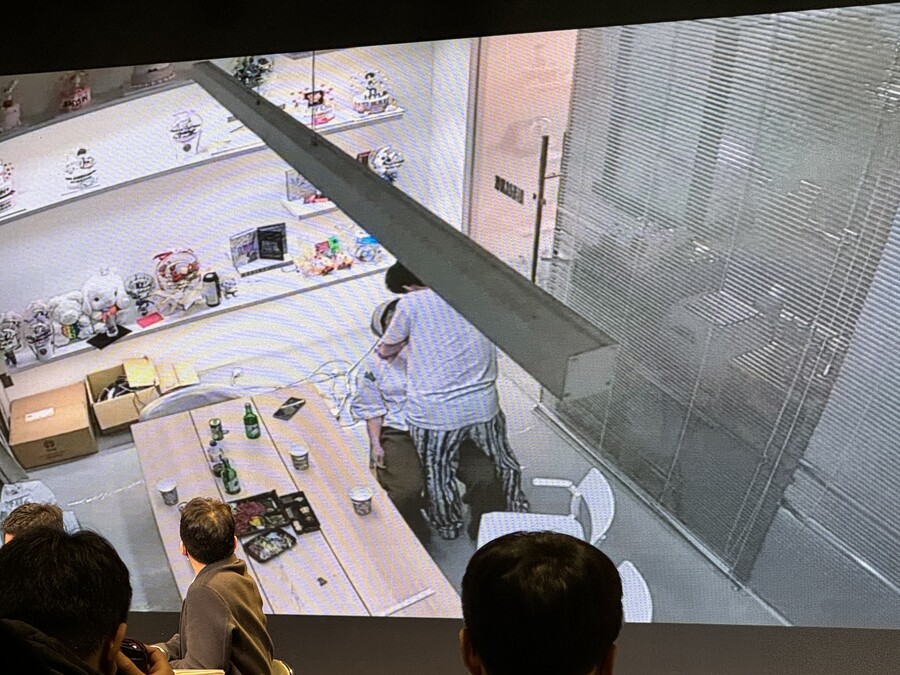 ▲ 스파이어가 공개한 CCTV 장면. ⓒ스포티비뉴스DB
