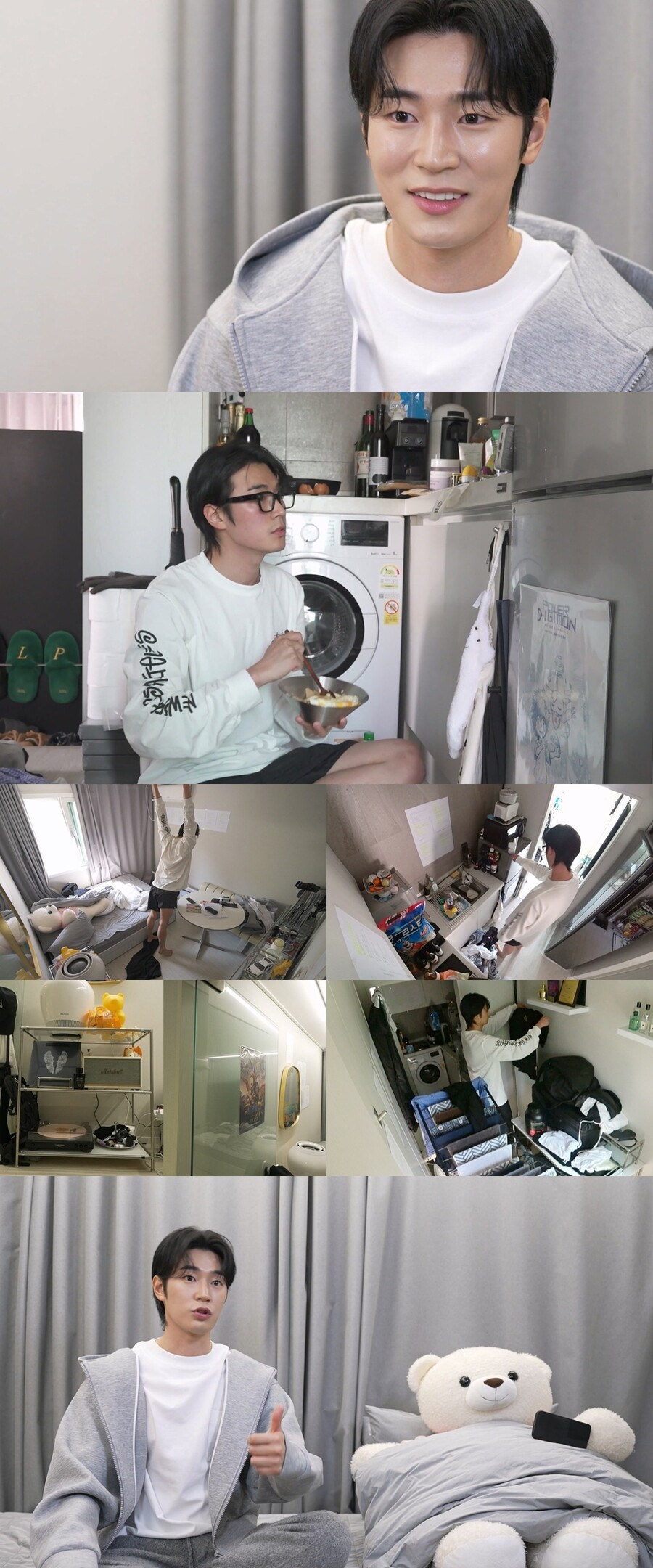 박서함, 바닥서 밥 먹고 냄비에 빨래 널고…193cm 꽉 차는 '고밀도 집' 공개('나혼산')