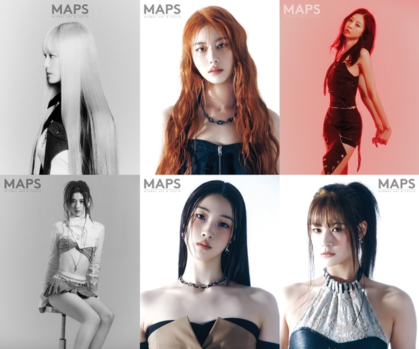 ▲ 아트 패션 매거진 맵스 3월호 화보을 진행한 비웨이브 멤버들. 제공|맵스