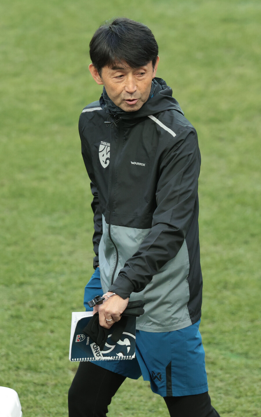 ▲ 마사타다 이쉬이 태국 축구대표팀 감독이 20일 서울 마포구 서울월드컵경기장에서 열린 2026 FIFA 북중미 월드컵 2차 예선 한국-태국전 기자회견에서 취재진 질문에 답하고 있다. ⓒ연합뉴스