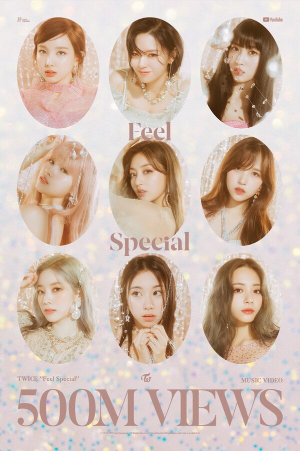 트와이스, '필 스페셜' 뮤비 5억뷰 달성…통산 7번째