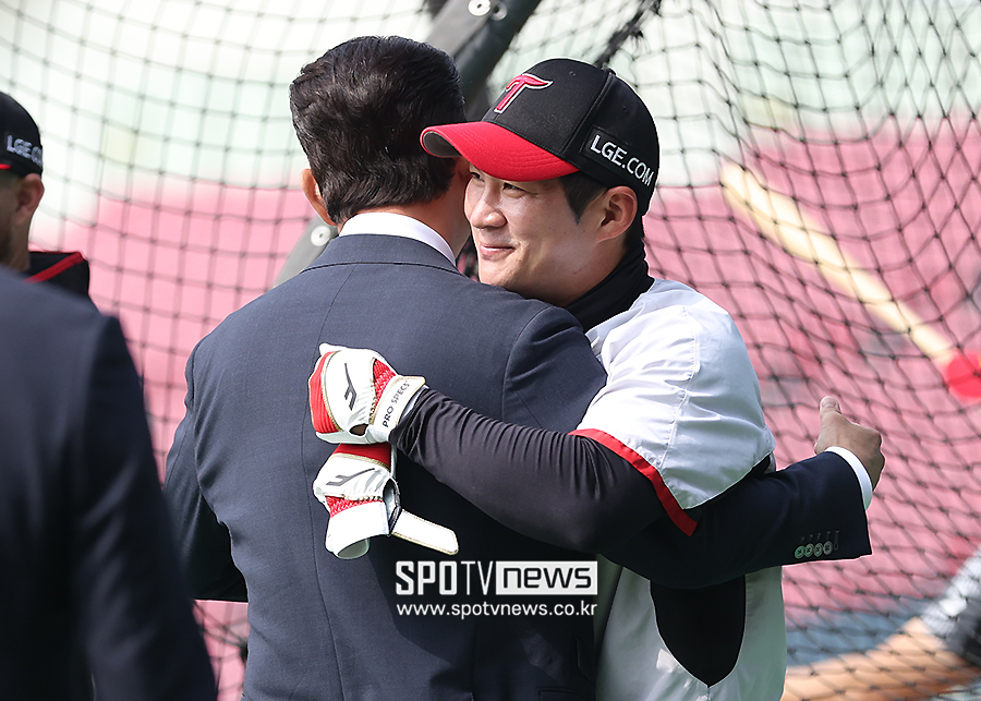 ▲ 박용택 오지환 ⓒ곽혜미 기자