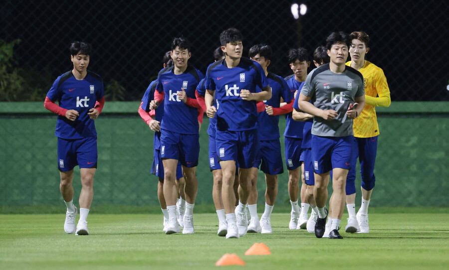 ▲ 축구대표팀이 태국 방콕 입성 첫 훈련을 가졌다. ⓒ연합뉴스