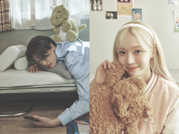 ▲ 방예담과 윈터의 첫 듀엣곡 '오피셜리 쿨' 콘셉트 사진. 제공|GF엔터테인먼트, SM엔터테인먼트