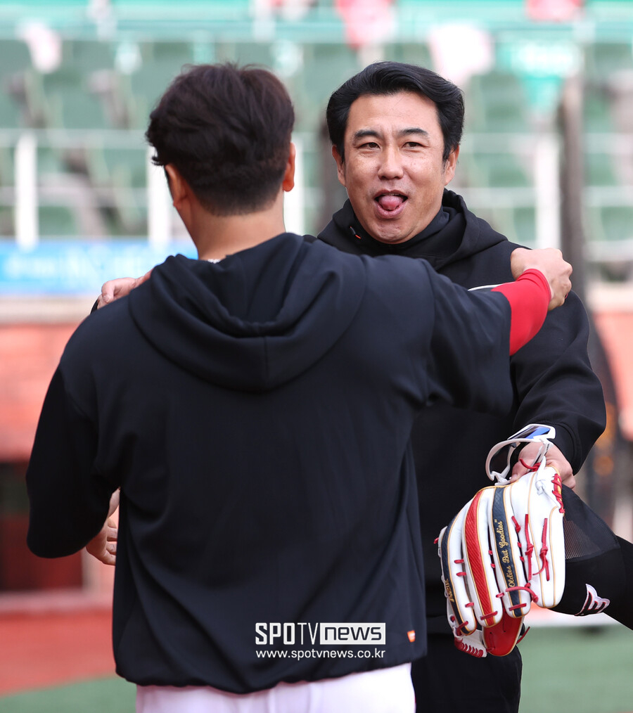 ▲ 김강민 추신수 ⓒ곽혜미 기자
