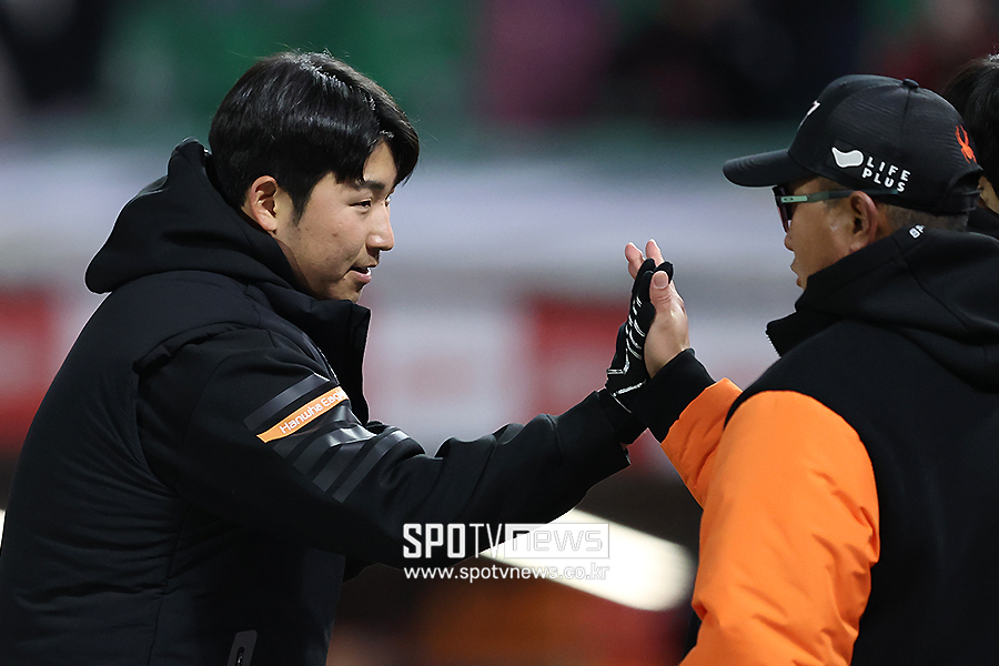 ▲ 김민우 최원호 감독 ⓒ곽혜미 기자