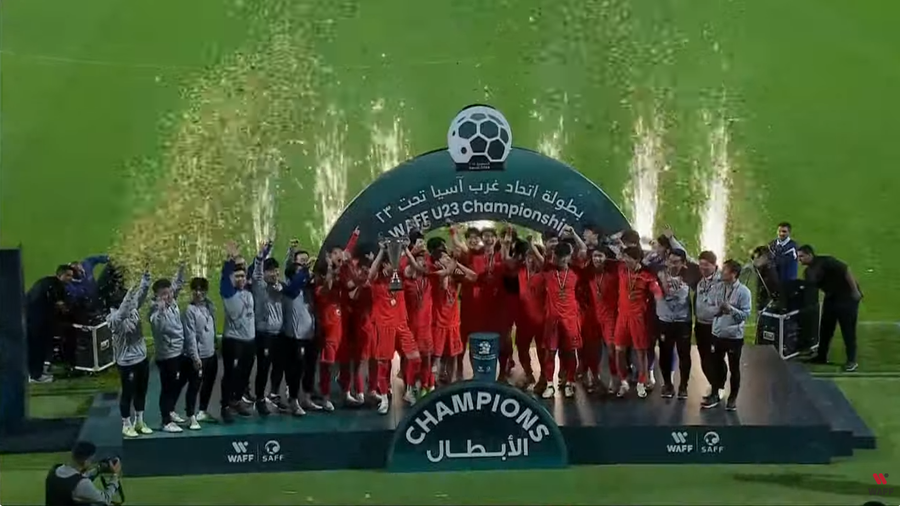 ▲ 2024 파리 올림픽을 준비하는 한국 23살 이하(U-23) 축구대표팀이 2024 서아시아축구연맹(WAFF) U-23 결승전에서 김정훈 골키퍼의 선방에 힘입어 호주를 승부차기로 꺾고 우승했다.