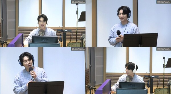 ▲ MBC 표준FM '라디오 여성시대 양희은, 김일중입니다'와 SBS 러브FM '윤수현의 천태만상'에 잇달아 출연해 라이브와 토크를 나눈 손태진. 보이는 라디오 영상 캡처