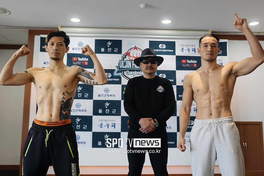 ▲ [페더급] 정호원(65.7kg) vs 박진(66.1kg)