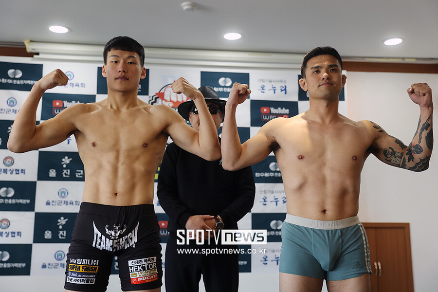 ▲ [라이트급] 정재웅(70.6kg) vs 이장현(70.2kg)