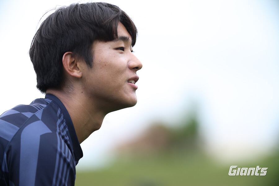 ▲ 우강훈 ⓒ롯데 자이언츠