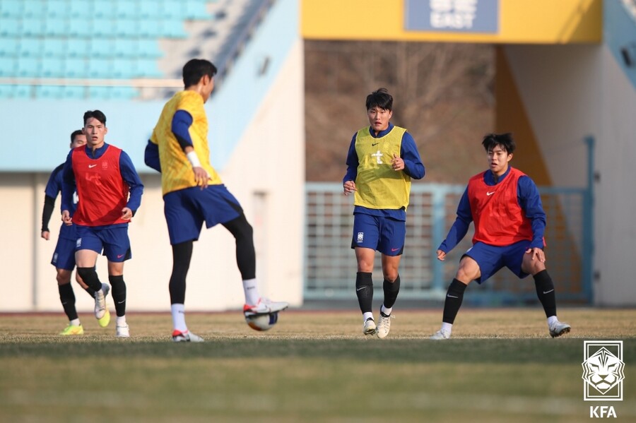 ▲ 23세 이하 축구대표팀이 경기도 이천에서 훈련을 시작했다.  ⓒ대한축구협회