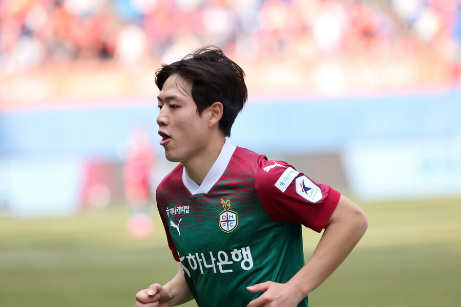 ▲ 대전하나시티즌 공격수 김인균. ⓒ대전하나시티즌