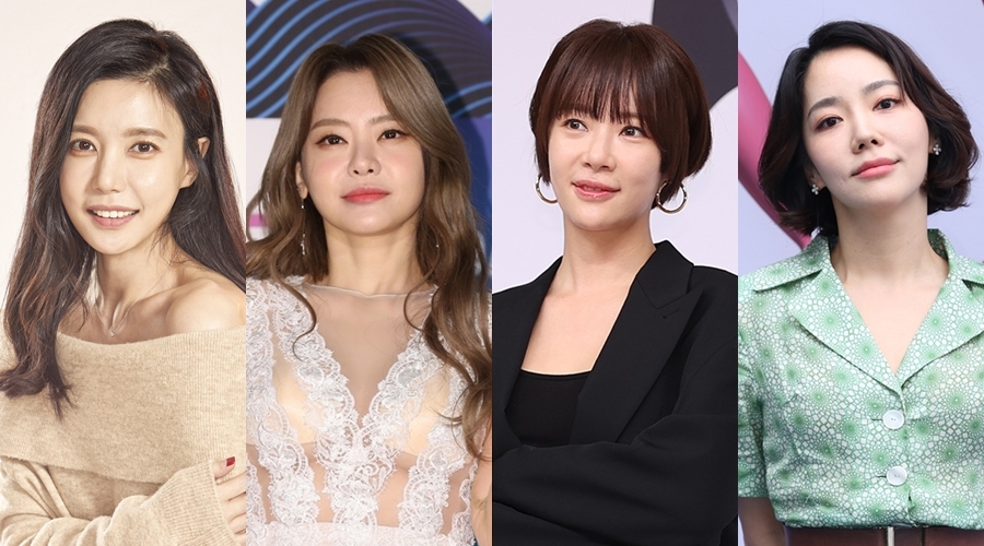 ▲ 왼쪽부터 오승현, 서유리, 황정음, 이윤진. ⓒ곽혜미 기자, 위룰이엔티