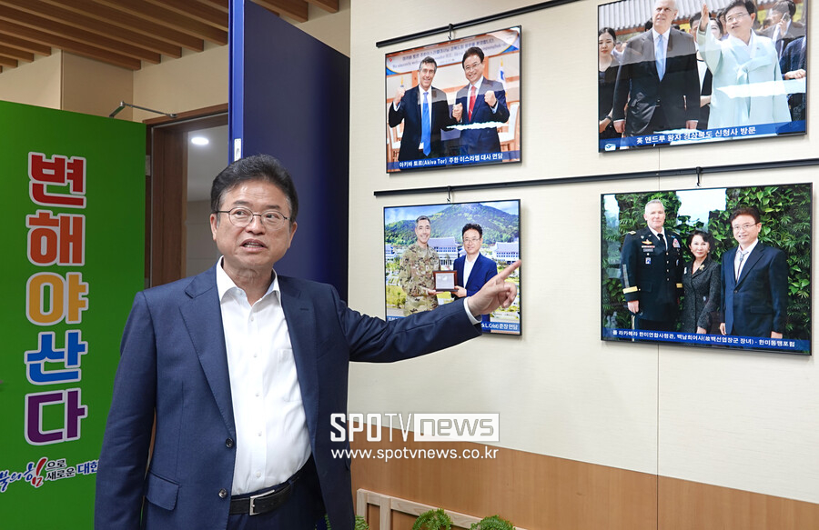 [포토S] 한미동맹 중요성에 대해 설명하는 이철우 경북도지사