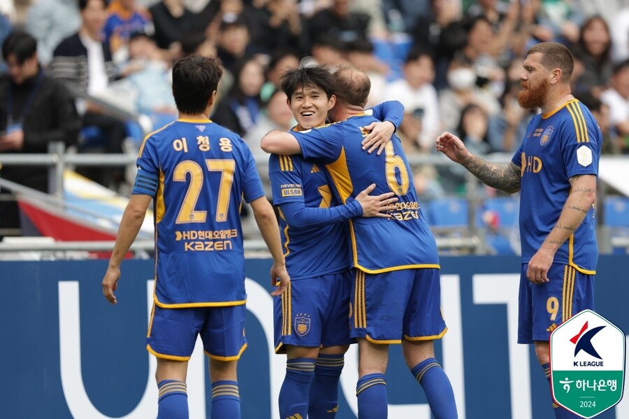▲ 울산 HD가 이동경, 루빅손, 주민규의 골로 수원FC에 3-0 승리를 거뒀다. ⓒ한국프로축구연맹