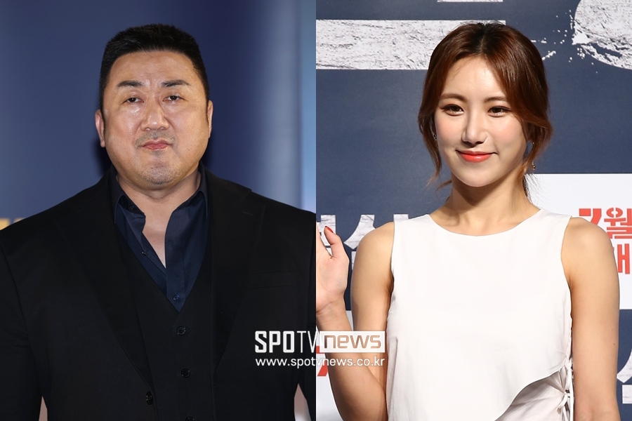 ▲ 마동석(왼쪽), 예정화.  ⓒ곽혜미 기자,  ⓒ스포티비뉴스DB