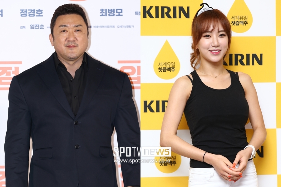 ▲ 마동석(왼쪽), 예정화.  ⓒ곽혜미 기자,  ⓒ스포티비뉴스DB