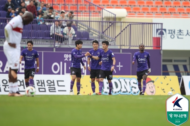 ▲ FC안양은 부천FC에 3-0으로 승리했다. ⓒ한국프로축구연맹