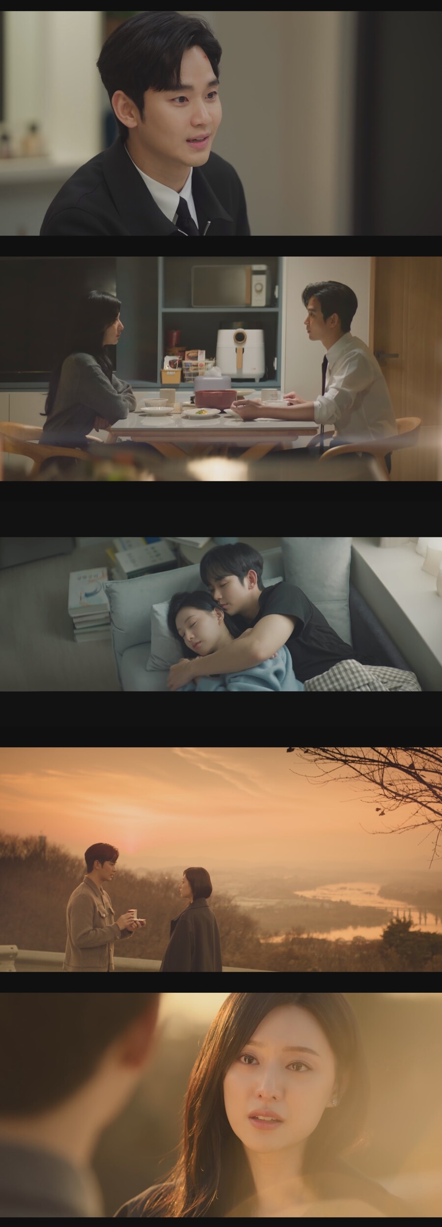 김지원, 김수현 프러포즈 거절했다…김갑수 죽음으로 퀸즈 가족 '복귀'('눈물의여왕')