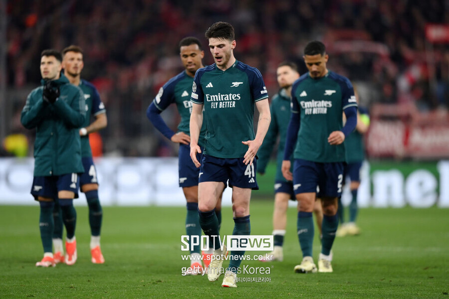 ▲ UCL 8강에서 떨어진 아스날