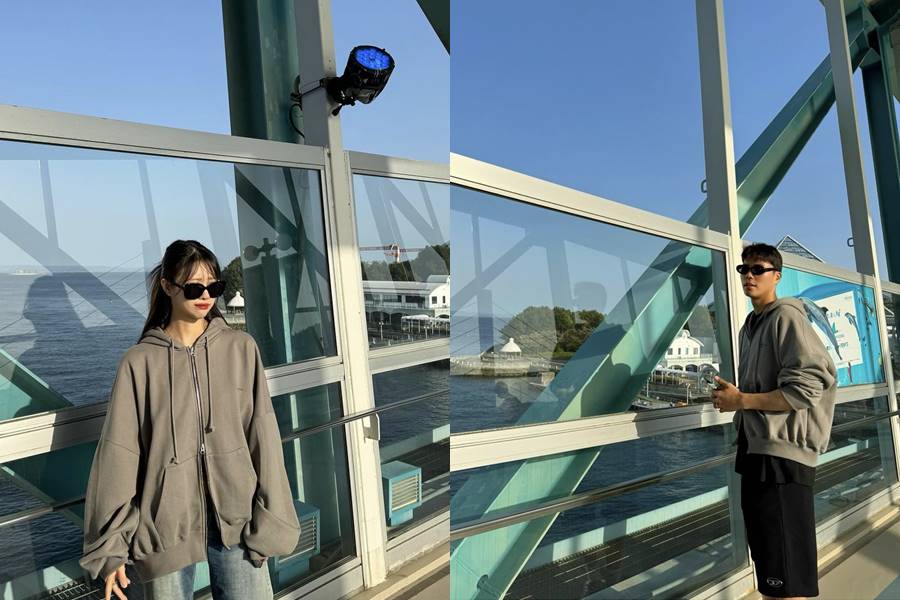 ▲ 이미주(왼쪽), 송범근. 출처| 이미주, 송범근 SNS