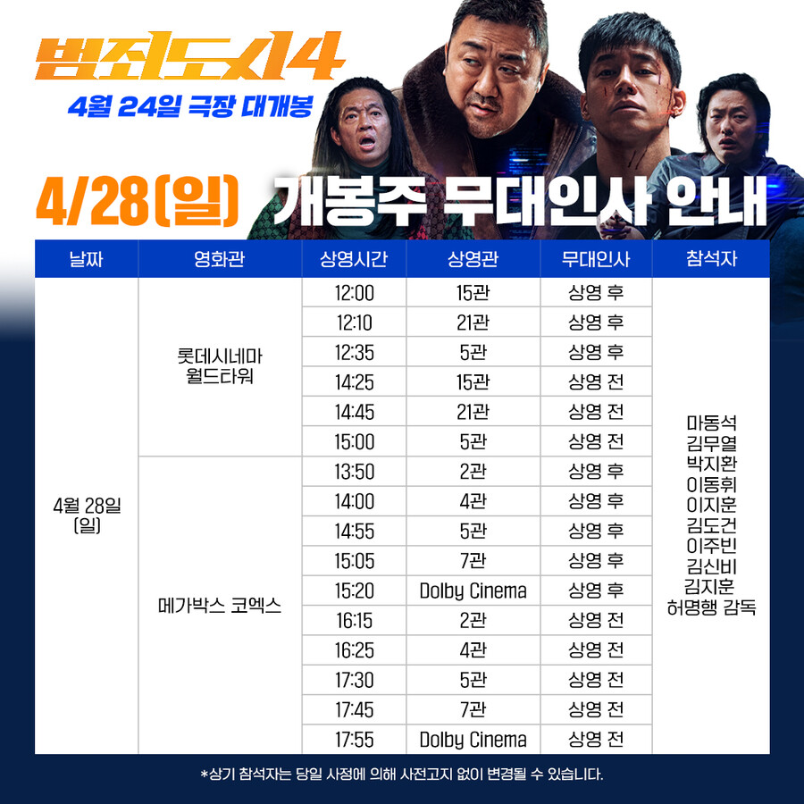 ▲ 범죄도시4. 제공ㅣ에이비오엔터테인먼트
