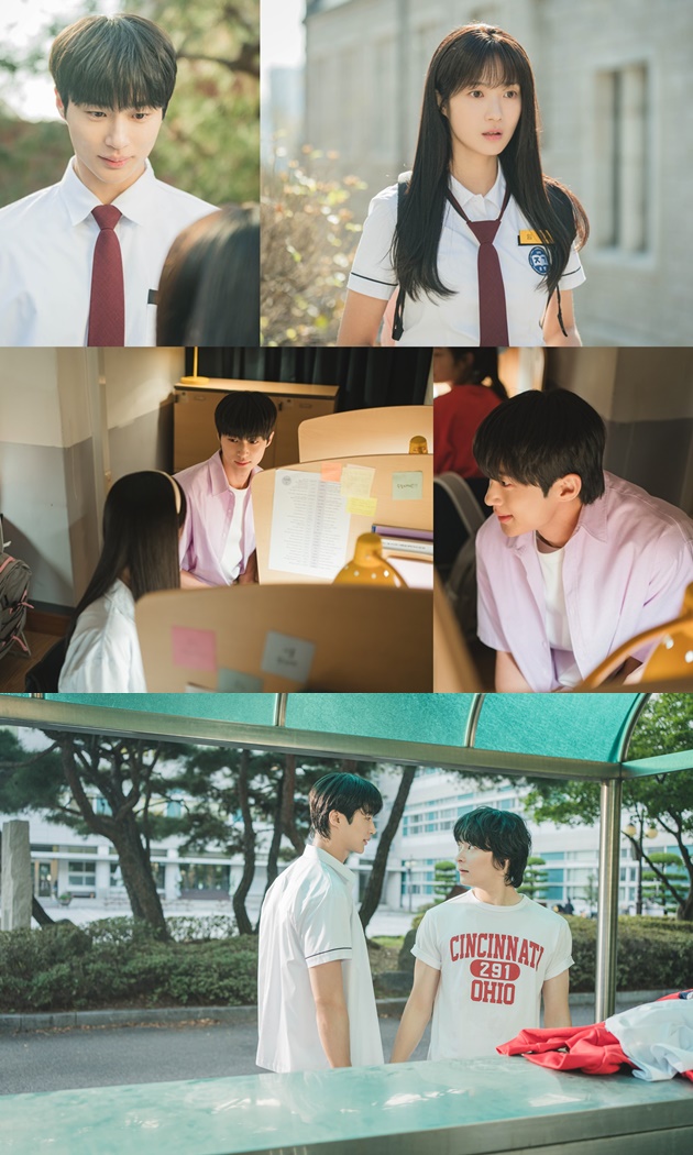 변우석, 김혜윤에 '불꽃 직진'…넥타이 매주기→독서실 옆자리('선재업고튀어')