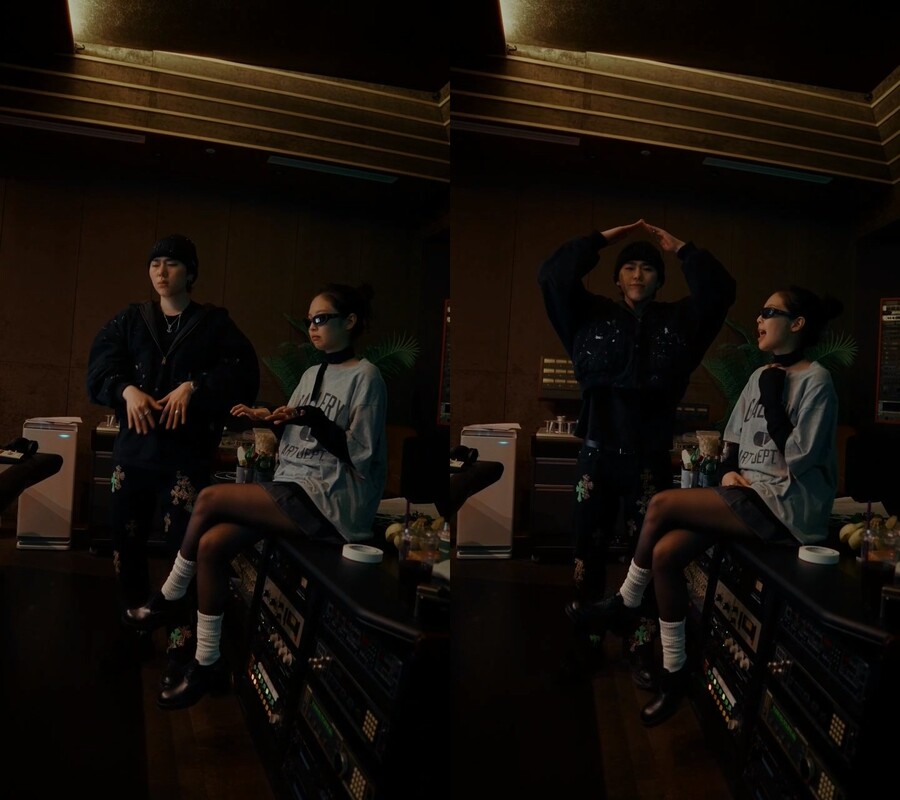 ▲ 지코(왼쪽), 제니. 출처| 지코 SNS
