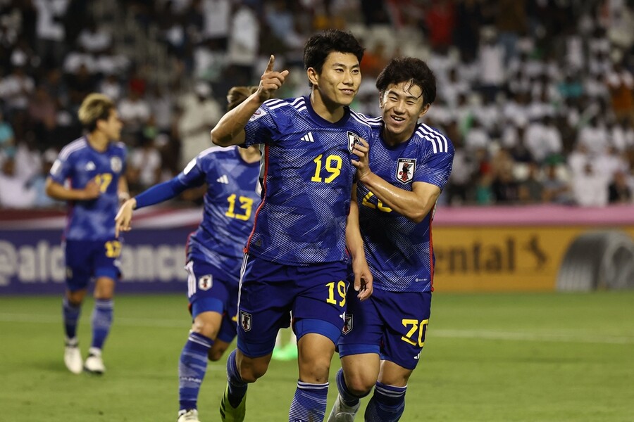 '한국과 다르다' 일본, 8회 연속 올림픽 진출 달성…이라크에 2-0 승리, 우즈벡과 결승전