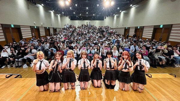 ▲ 지난 28일과 29일 이틀간 일본 도쿄에서 프로모션을 진행한 유니스. 제공|F&F엔터테인먼트