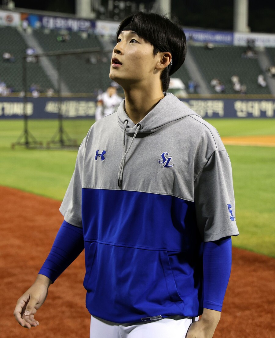 ▲ 삼성 라이온즈 영건 이호성은 이날 힘겹게 시즌 첫 승을 신고했다. ⓒ 삼성 라이온즈