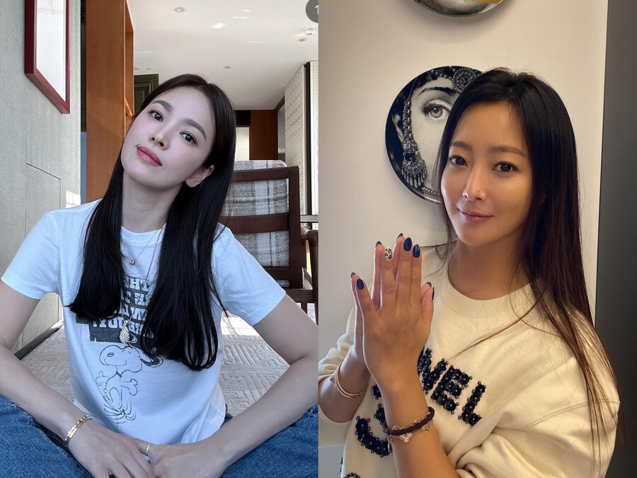 "사랑해 언닝" 송혜교, 김희선 간식차에 애교 폭발…여신들의 우정