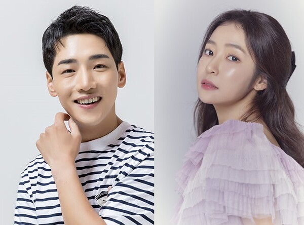 ▲ '제철 요리해 주는 옆집 누나 시즌3'에 출연하는 박군(왼쪽사진)과 홍자. 두 사람은 모두 울산 출신이자 초등학교 선후배 사이다. 제공|토탈셋