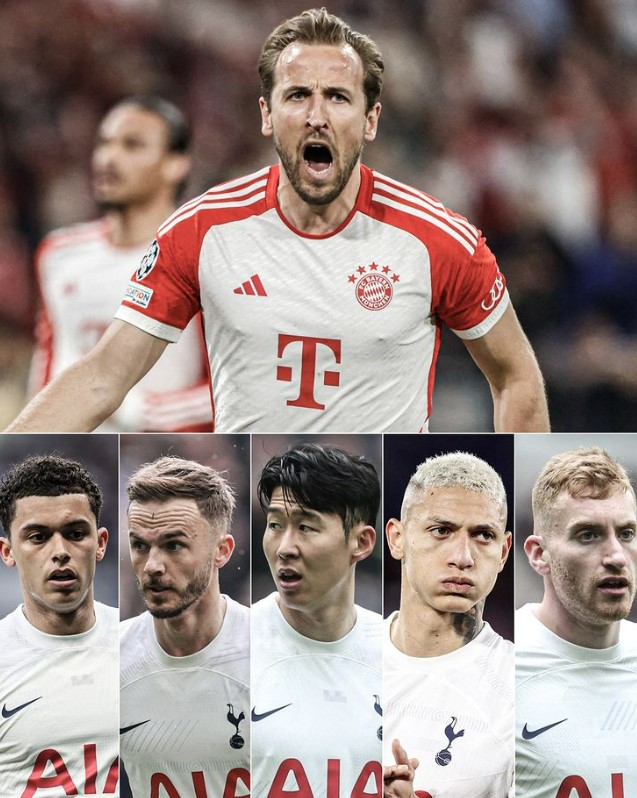 ▲ 영국 매체 ‘ESPN UK'는 3일(한국시간) “토트넘의 손흥민과 히샤를리송, 제임스 매디슨, 브레넌 존슨, 데얀 쿨루셉스키가 이번 시즌 넣은 골은 케인이 넣은 골보다 적다”라고 전했다. 토트넘 5명의 선수는 이번 시즌 42골을 넣었다. 반면 바이에른 뮌헨의 케인은 홀로 43골을 폭격했다.  ⓒESPN UK