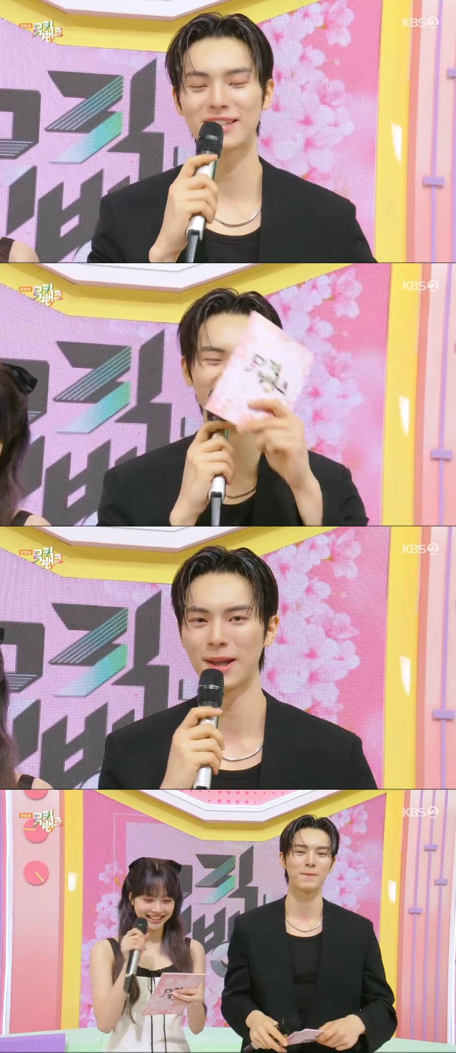 이채민, '뮤뱅' MC 하차에 생방송 오열 "행복했다…또 만날 수 있길"