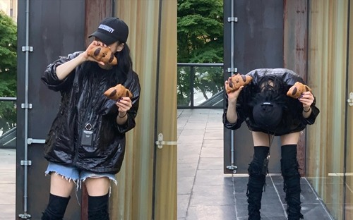 고현정, '유행 빵 득템' 장꾸美 폭발..다이어트 후 MZ 패션 '깜짝'