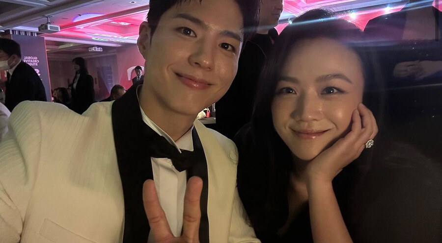 ▲ 박보검, 탕웨이. 출처| 개인 SNS