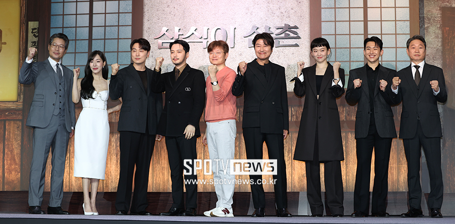 ▲ 유재명 티파니 영 서현우 변요한 신연식 감독 송강호 진기주 오승훈 주진모 ⓒ곽혜미 기자