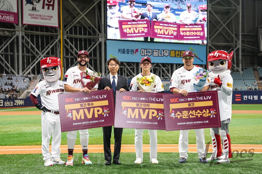 키움, ‘SGC E&C와 함께하는 THE LIV 4월 MVP 시상식’ MVP 김혜성·수훈선수 후라도 선정