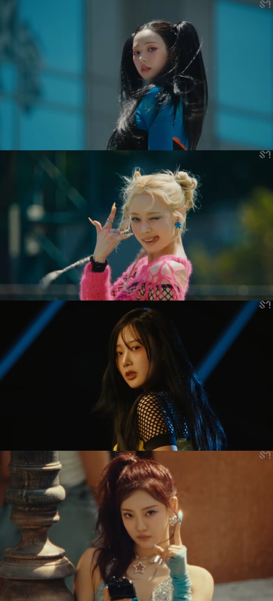 ▲ 에스파. 출처| '슈퍼노바' 뮤직비디오 캡처