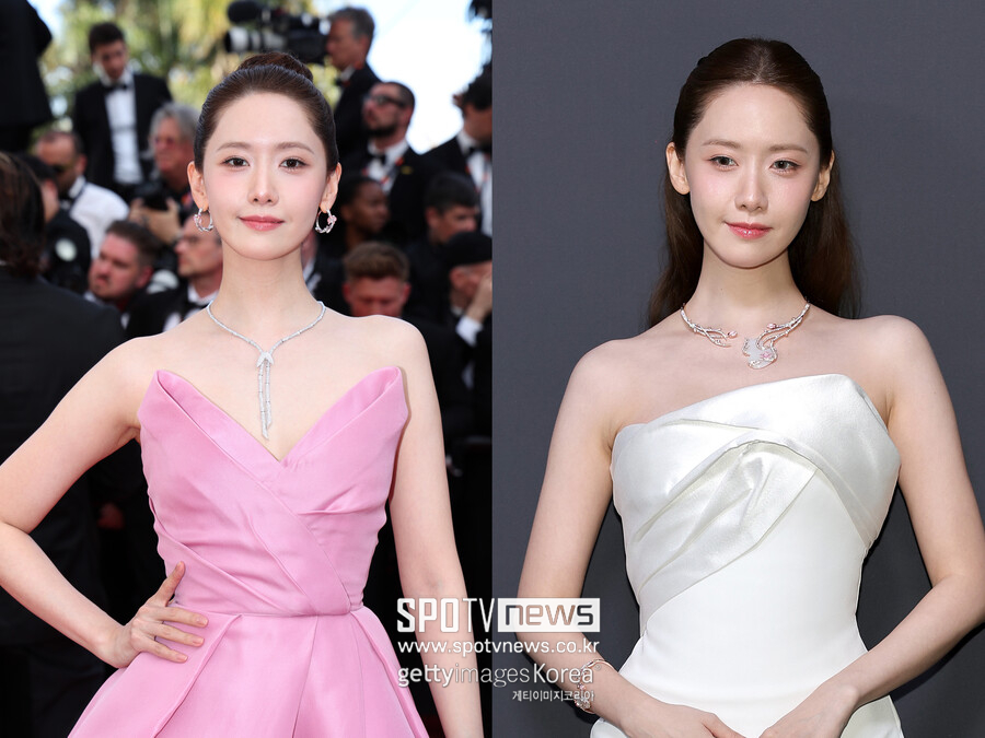 윤아, 칸영화제 접수한 미모…핑크공주부터 화이트 여신까지