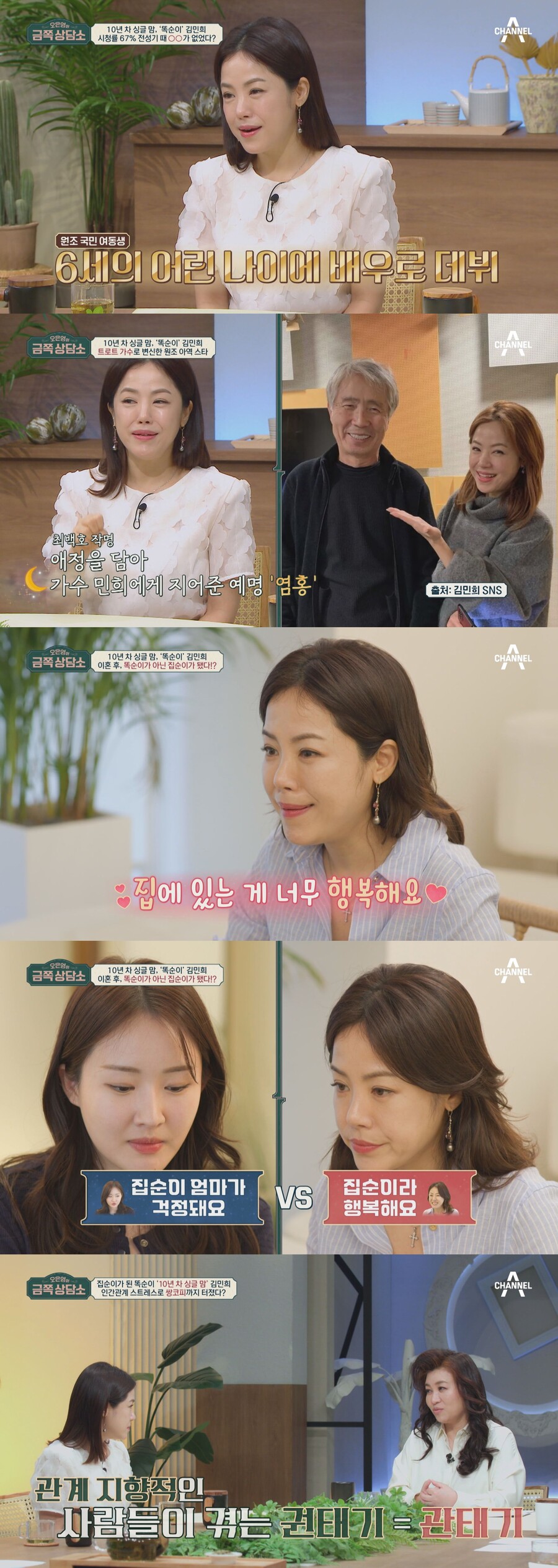 김민희 "이혼 숨긴 이유, 전 남편 암 투병 때문…회복 기다렸다"('금쪽상담소')