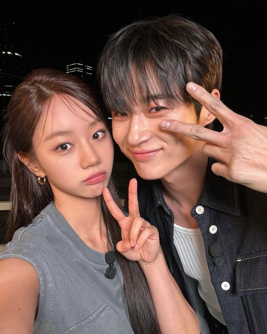 혜리, 변우석과 초밀착 셀카 공개 "금의환향"